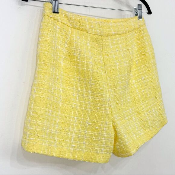 Versona MODERN Yellow White Tweed Sailor Button Wide Leg Shirts NEW - Picture 9 of 15